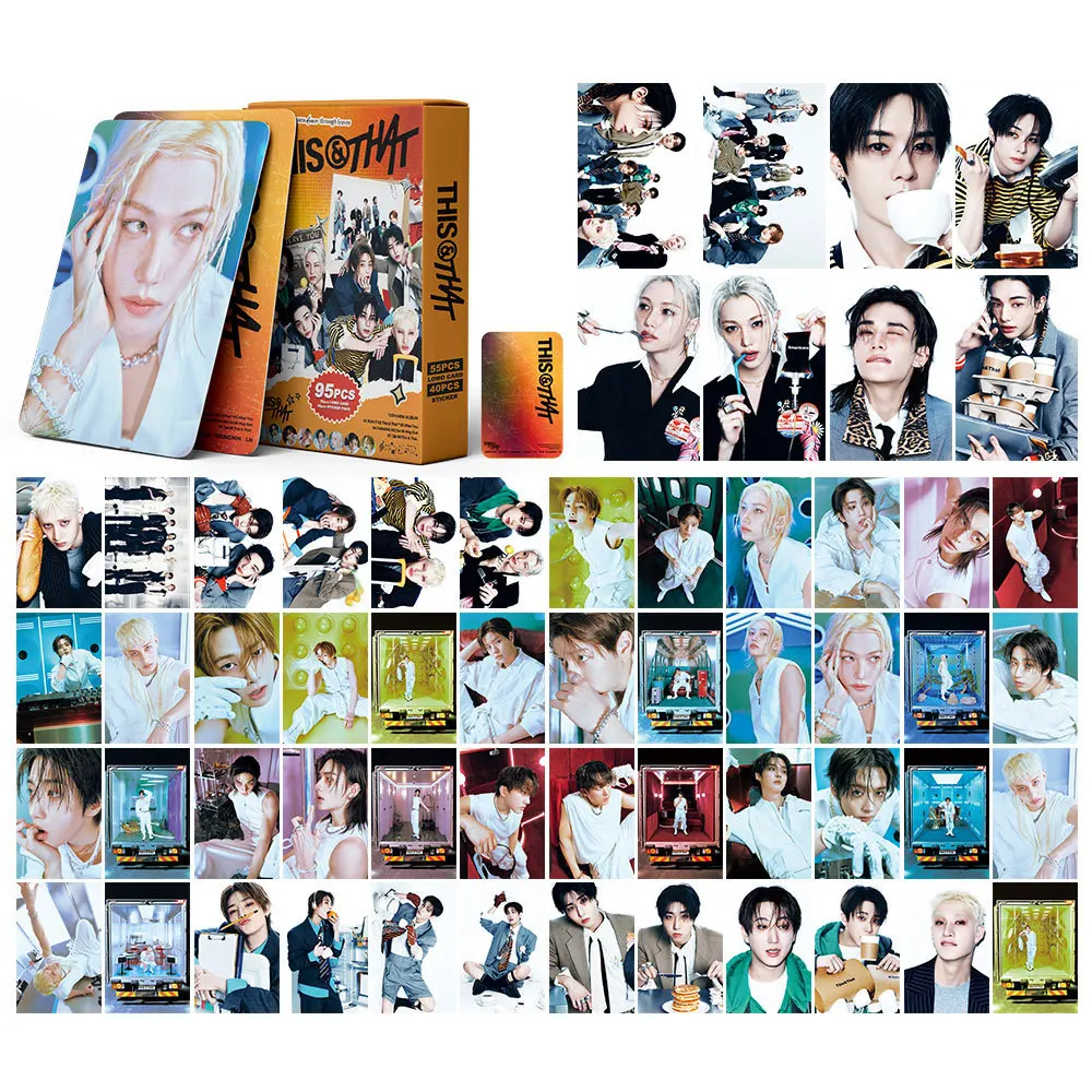 95PCS This & That Mini LOMO Card Photocards Stickers HD Fans Collection Cards Decorative Stickers Present Gifts