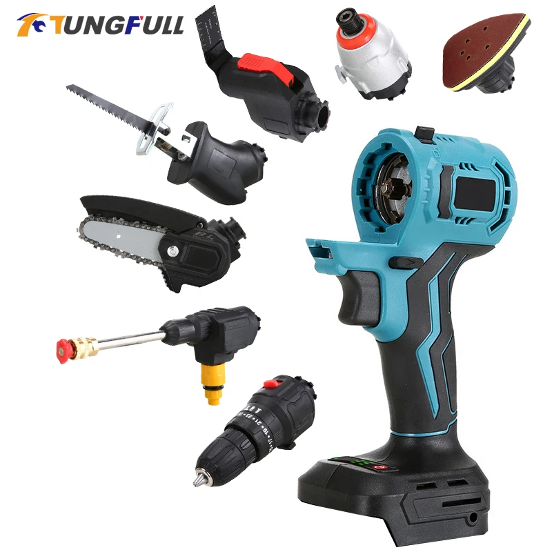 Brushless Multifunctional Tool Set Multitool Electric Screwdriver Drill Polisher Reciprocating Saw Water Gun Swinging Tool