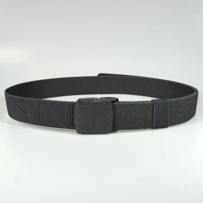 3.8X120cm Automatic Metal-free Buckle Nylon Elasticity Belt Outdoor Hunting Multifunctional Canvas Belt High Quality Men Belt