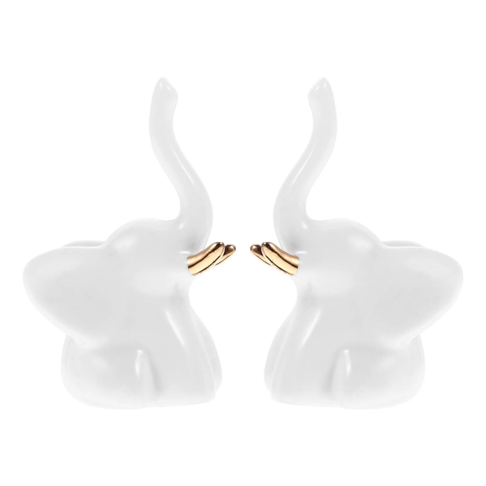 1Set Elephant Ring Holder Jewelry Organizer Set Creative Rack for Rings Necklaces Bracelets Ring Holder