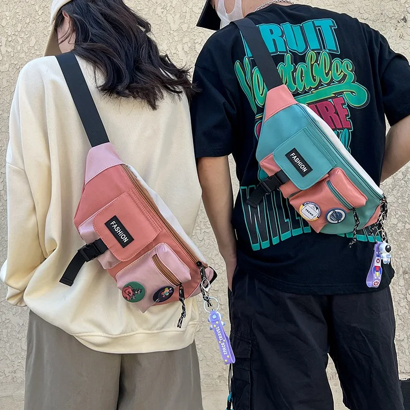 Fashion Fanny Pack Casual Cloth Bag Design Famale Male Comfortable All-matching Zipper Daily Spring New Sporty