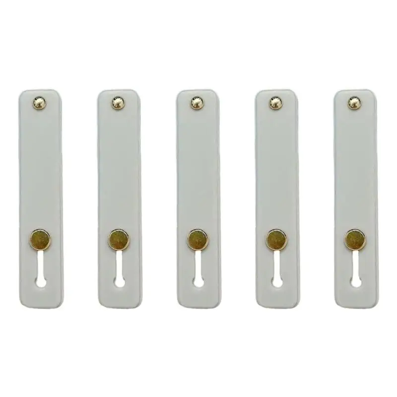 R53C Pack of 5 Holder Stand Slide Finger Grip with Adhesive Mount for Travel Desk and Everyday Use