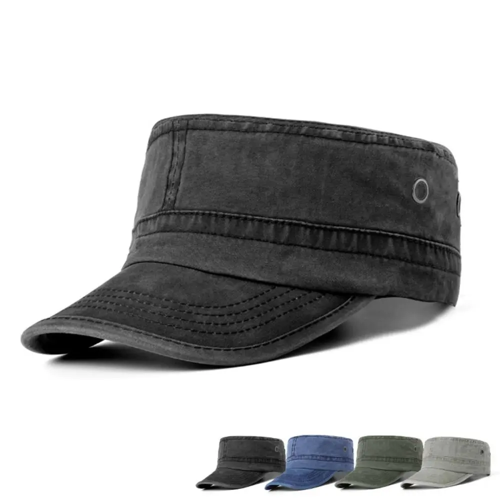 

Fashion Sun Protection Baseball Cap Breathable Casual Flat Top Cap Adjustable Outdoor Fishing Cap for Men