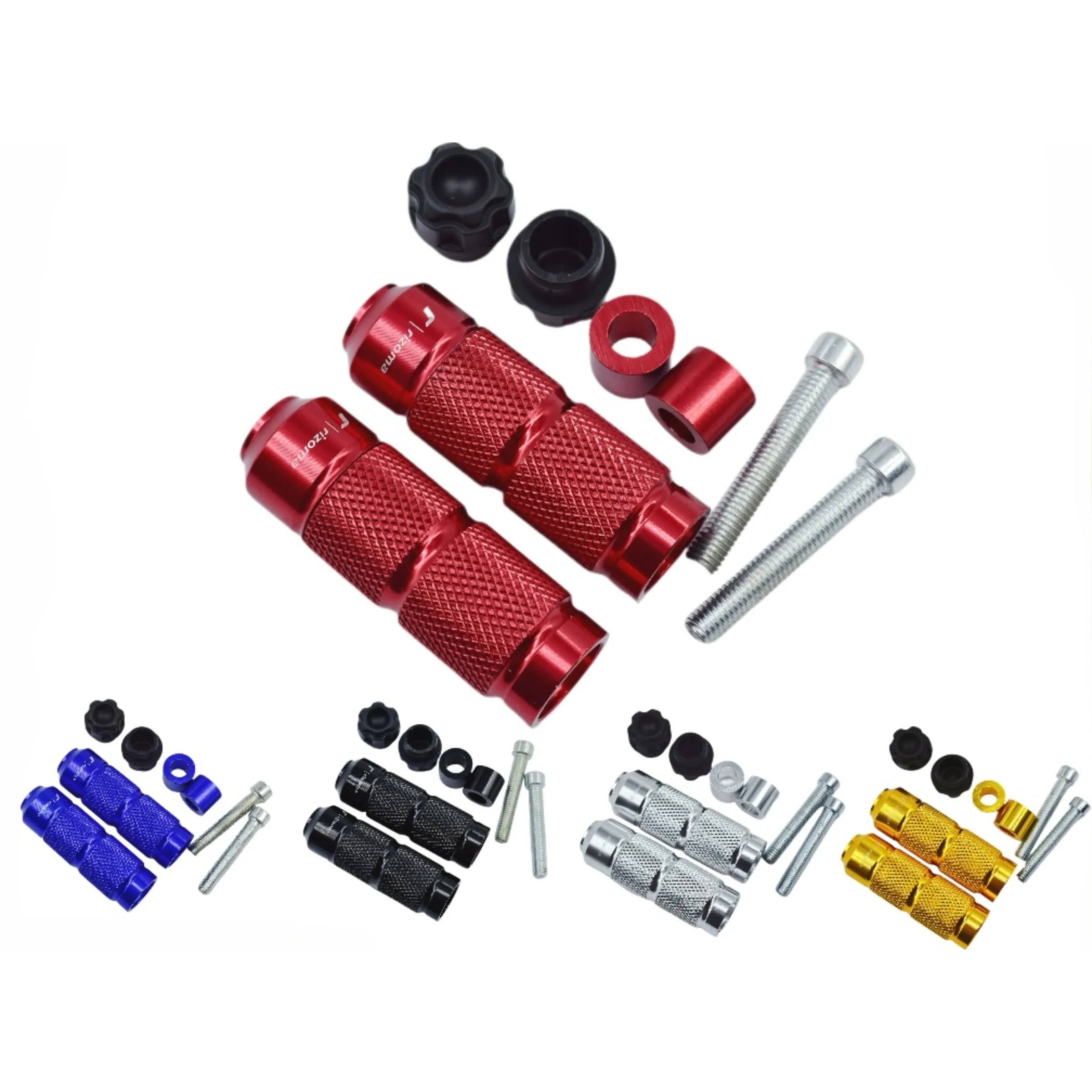 2pcs Universal CNC Motorcycle Scooter Dirt Bike Footrests Foot Pegs