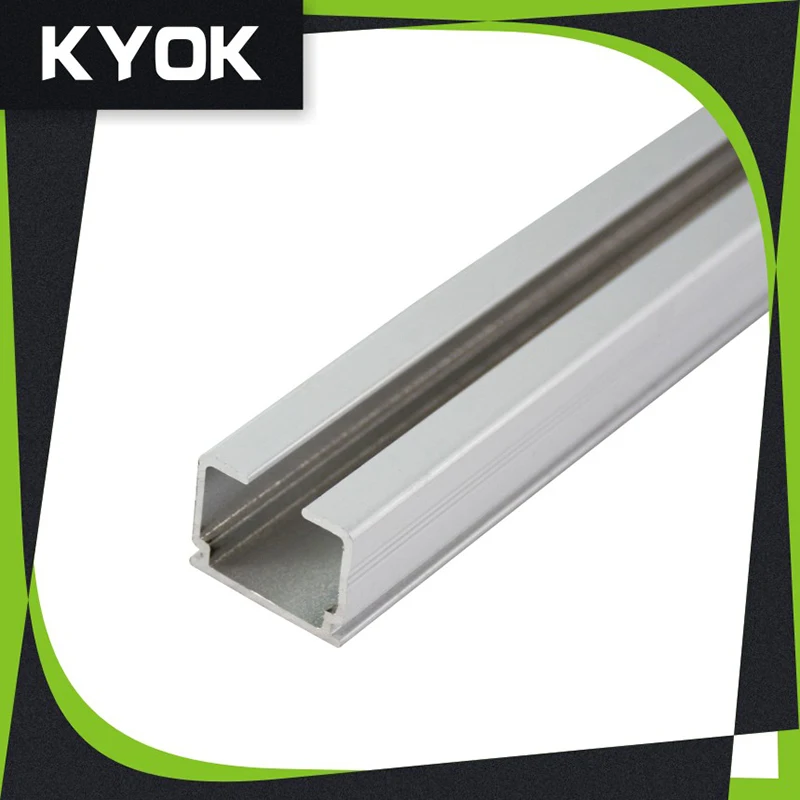 Braket Ekstensi Rel Gorden Warna Putih, Glider Rel Gorden Plastik dengan Pengait