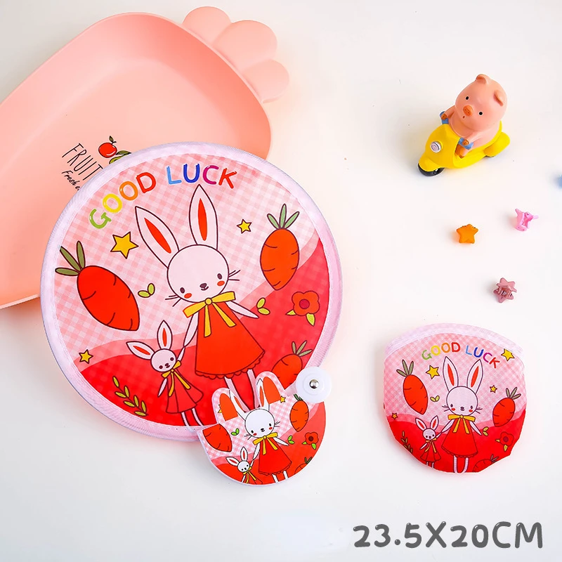 

10pcs Cartoon Fabric Fan Cool Summer Portable Folding Fan Hand Held Fan Party Favors Wedding Gifts for Guests