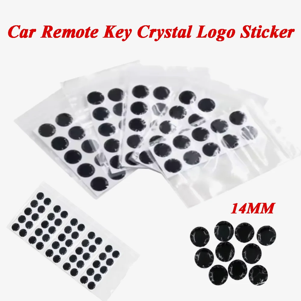

14MM E-poxy Crystal Logo Sticker for Car Remote Key for BENZ BMW Ford Toyota Nissan KEY-DIY KD XHO-RSE VV-DI Remote Control
