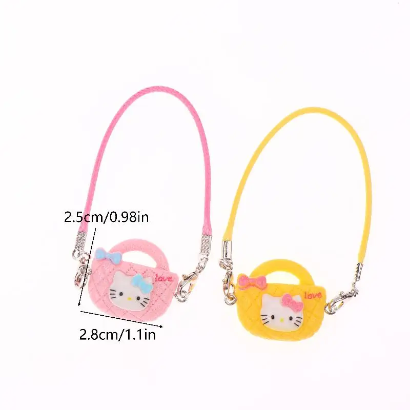ミニチュア KT 猫 ショルダーバッグ 人形装飾 & ごっこ遊びアクセサリー ドールハウス用 5個セット