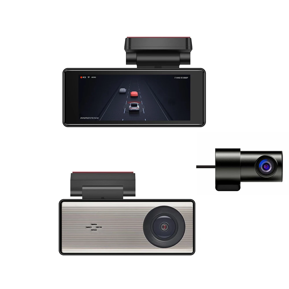 Tableau de bord de conduite de voiture Version nocturne 2K + 1080P boîte noire Dvr Mini GPS sans fil double lentille Mode de stationnement ADAS Wifi caméra de tableau de bord