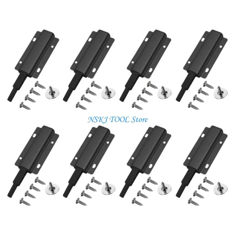 L8RC 8pcs Push to Open Cabinet Hardwares With Double Spring For Easy Operations