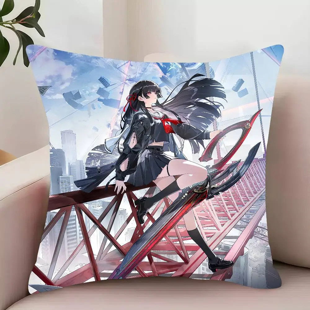 Wuthering Waves Chisa  Pillow Case Decor Protective Covers Comfortable soft for Sofa Living Room Home office