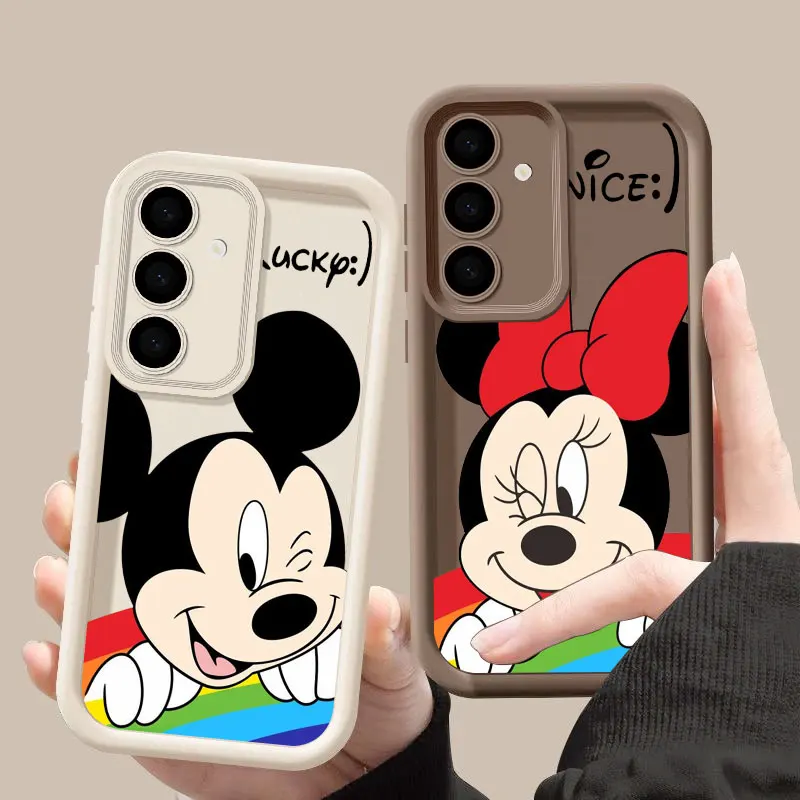 

Mickey Minnie Mouse Cartoon S26Ultra Case For Samsung Galaxy S26 S25 S24 S22 S23 Ultra S21 Plus S20 S25 FE Protection Soft Cover