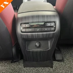 For Hyundai Palisade Accessories 2022-2023 Car  Rear Armrest Anti Kick Scratch Cover Trim Carbon Air Conditioner Outlet Frame