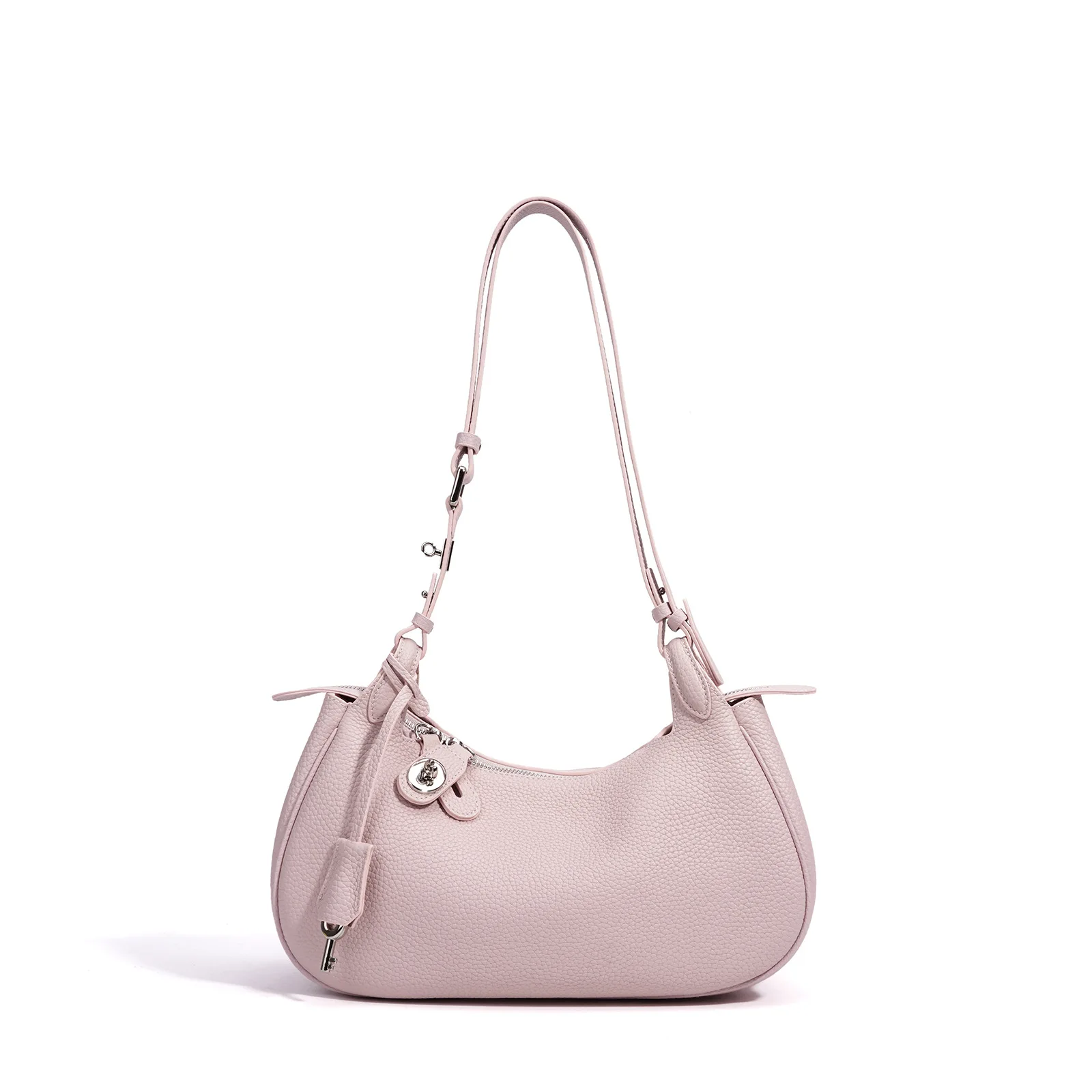 

Women Top-Grain Cowhide Hobo Underarm Bag Adjustable Strap 4 Ways Carry Crossbody Shoulder Bag For Daily Office Use