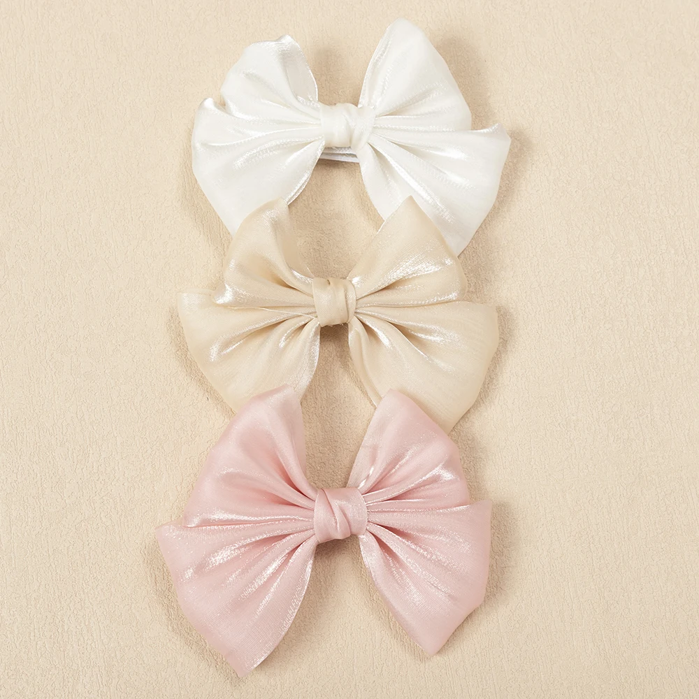 

Pearlescent Bow Hair Clip Cute Shiny Hairpin For Girls Children Korean Style Headwear Accesories School Daily Party Gift