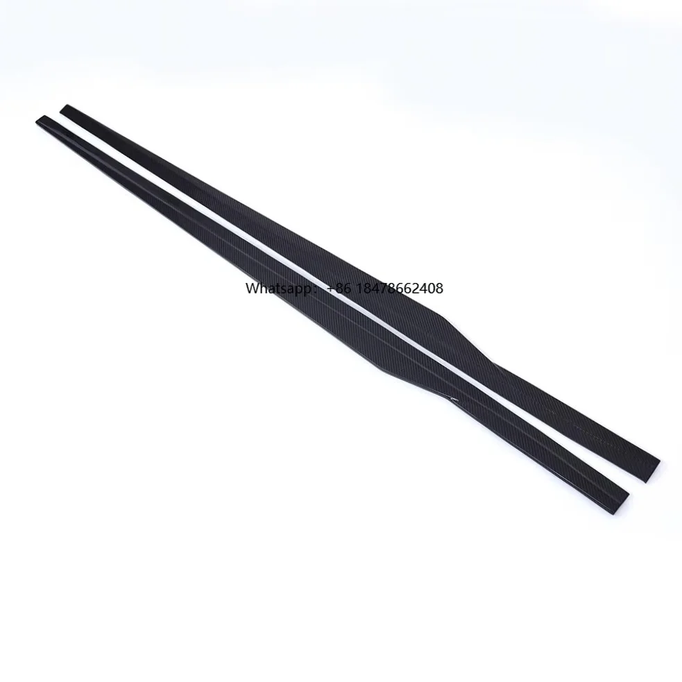 

For G87 Side Skirts R44 Style Dry Carbon Fiber Auto Body Bumper Kit Side Skirts for M2 G87 2023-2025 Side Skirts