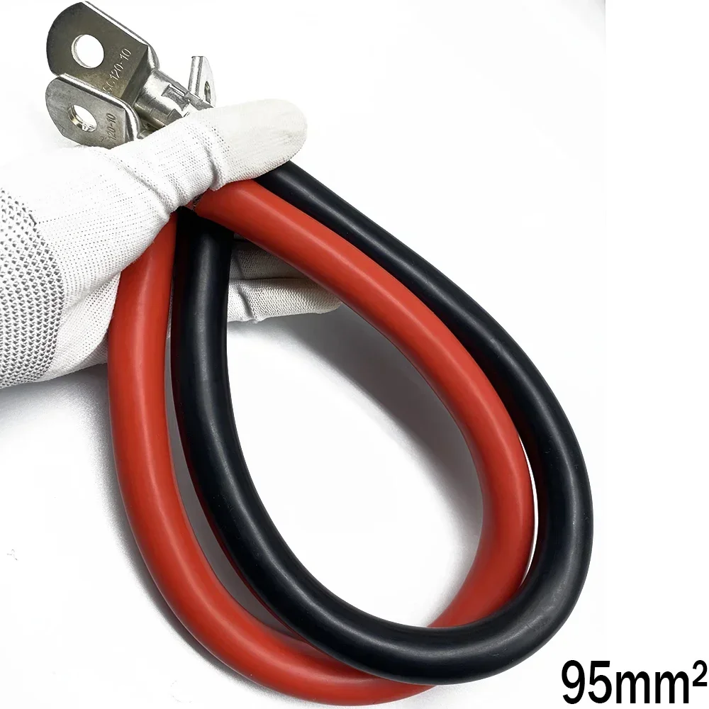 New Energy Wire Soft Silicone Wire 19000/0.08ts 95mm2 Square High Temperature 200 Degrees Silicone Cables For Battery Uses