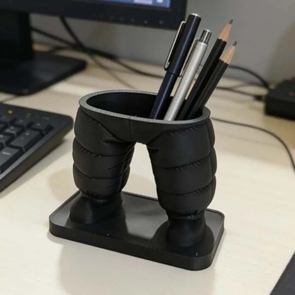 Creative Puffer Jacket Pen Holder Quirky Clothing Shaped Waterproof Pens Storage Bucket Large Capacity Cartoon