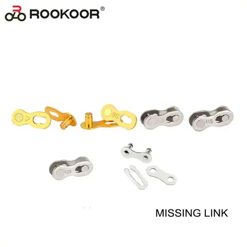 Rookoor 1 쌍 MTB 산악 자전거 도로 자전거 부품 단일 속도 6s 7s 8s 9s 10s 11s 매직 마스터 K7 체인 용 누락 링크