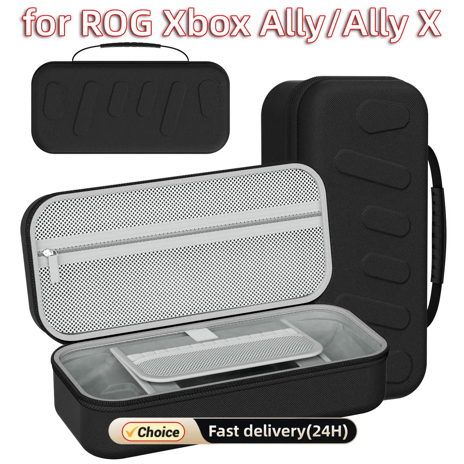 

Жесткий защитный чехол из ЭВА для ROG Xbox Ally/Ally X, пылезащитный, противоударный, с двойной молнией, портативный дорожный чехол