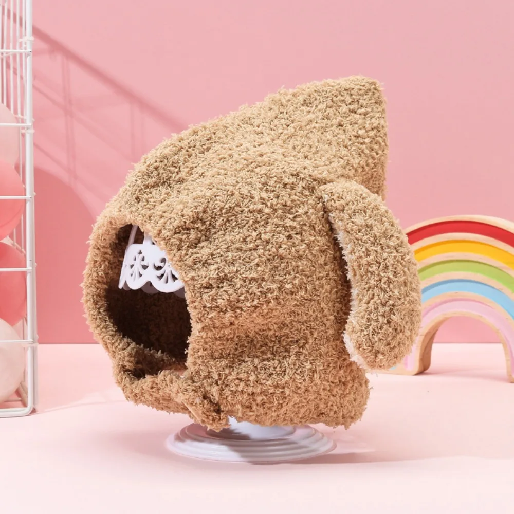

Cute Ear Protection Hat Winter Warm Soft Infants Windproof Cap Thickened Ear Flaps Hat For 2 Months To 2 Years Old