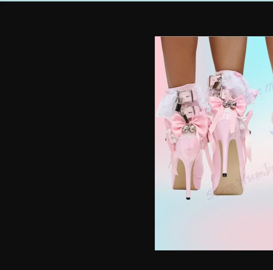 Rosa Bogen Knoten Plattform Stiefeletten Kreuz gebunden Spitze Dekor Schuhe für Frauen dünne High Heels sexy Schuhe 2024 Zapatos Para Mujere