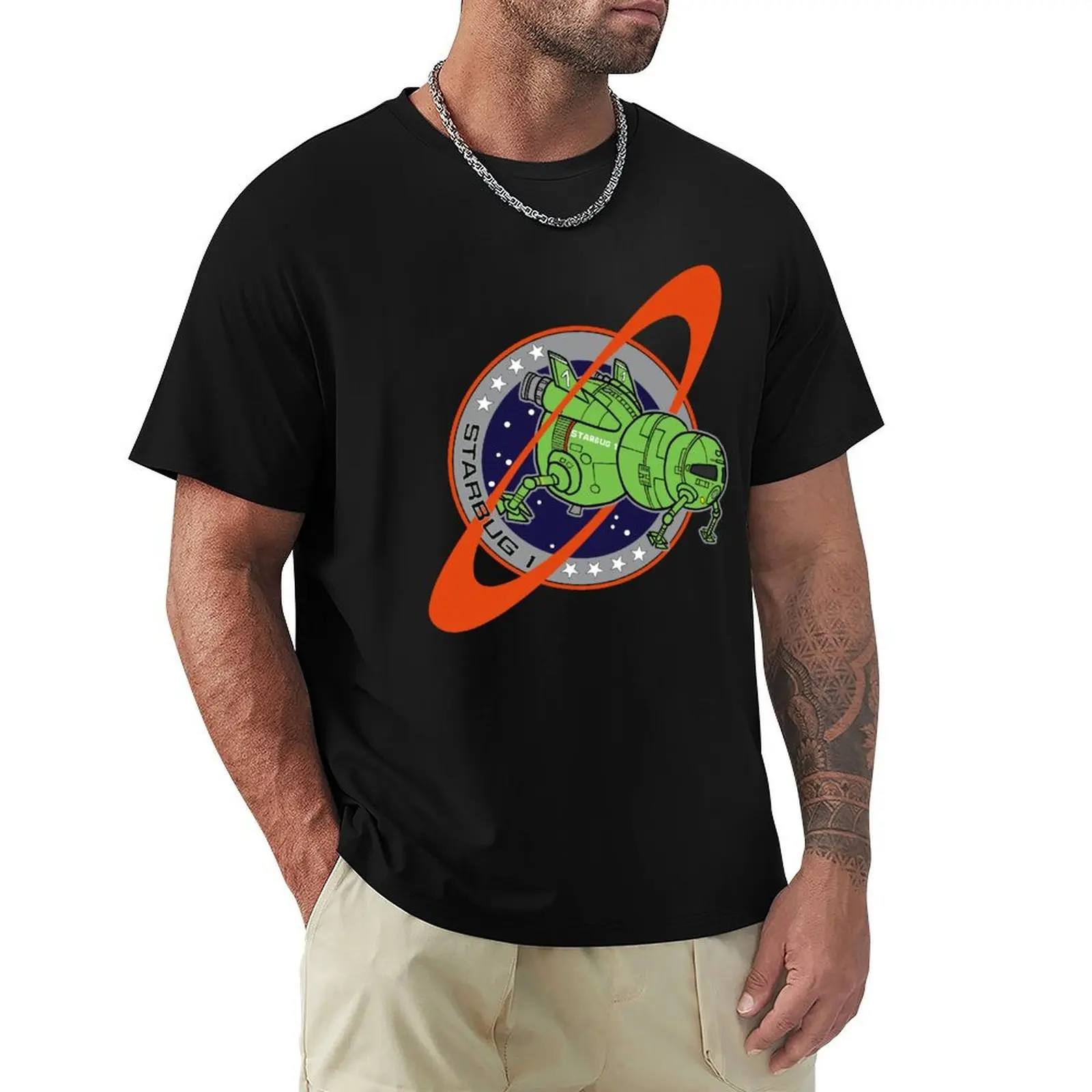 Starbug 1 - Shuttle logo - Red Dwarf T-Shirt t shirt man designer T-Shirt