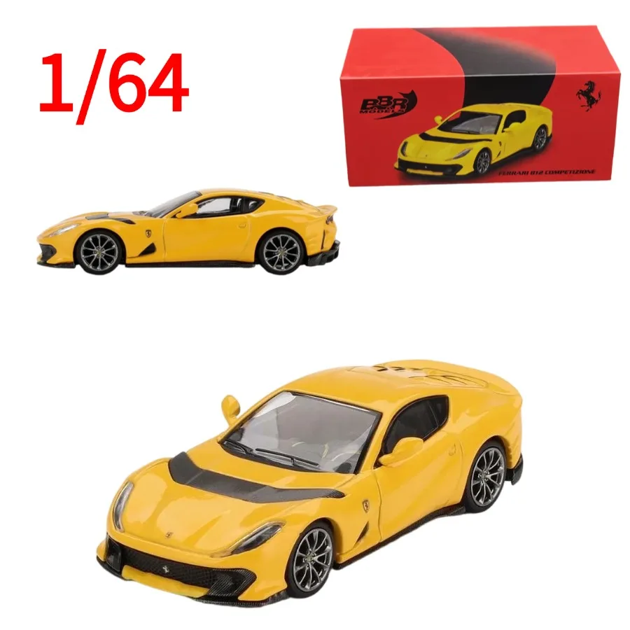 

BBR Diecast 1:64 Ferrari 812 Competizione Alloy Car Model Ferrari Play Vehicles Collectible Model Cars Toys for Boys Gift