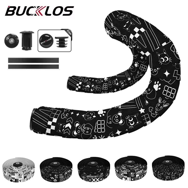 

BUCKLOS Speed Handlebar Tapes Soft Bicycle Handle Bar Tape PU EVA Road Bike Bar Belts Cycling Tape Shock-absorption Racing Wrap