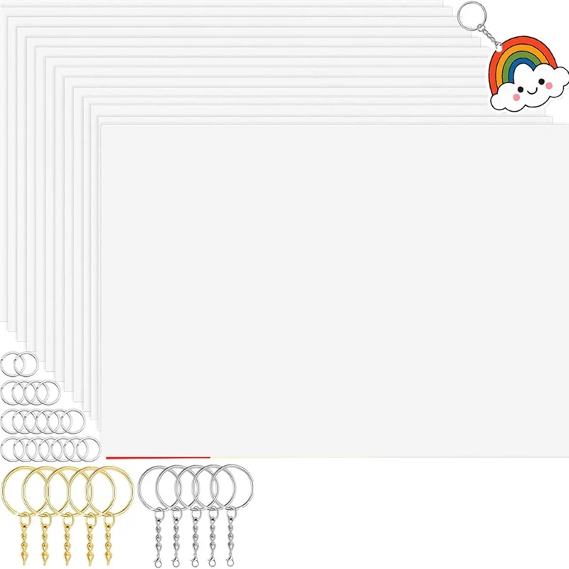 

Набор для творческой маркировки для детей — 260 шт. аркушами для термоусадочной бумаги, 20 шт., 240 шт. брелки на термоусадочных пластиковых листов