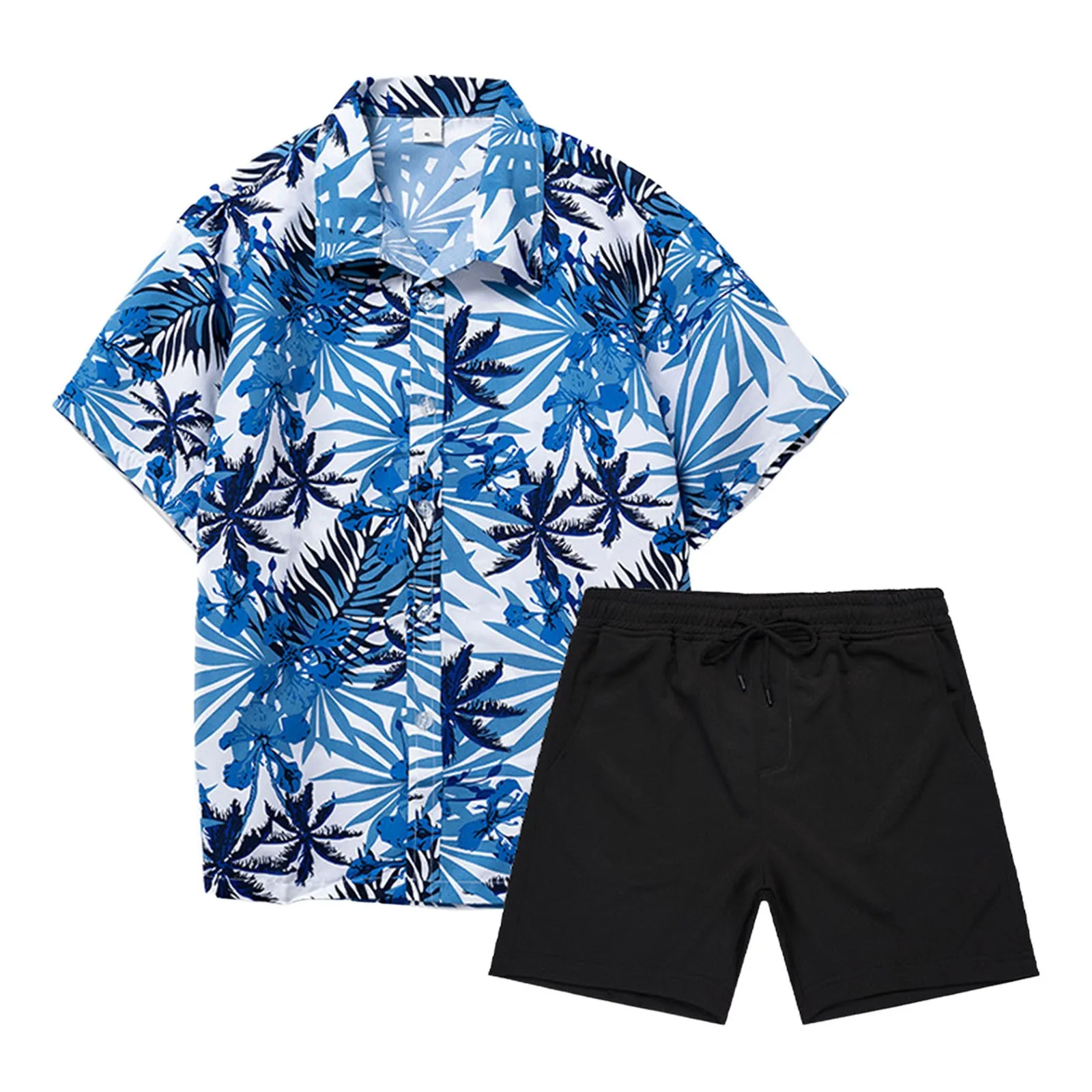 مقلمة البدلة سترة رجالي 2 قطعة عطلة الشاطئ مجموعة القمصان والسراويل دعوى ملابس رجالي سليم صالح تان البدلة #1