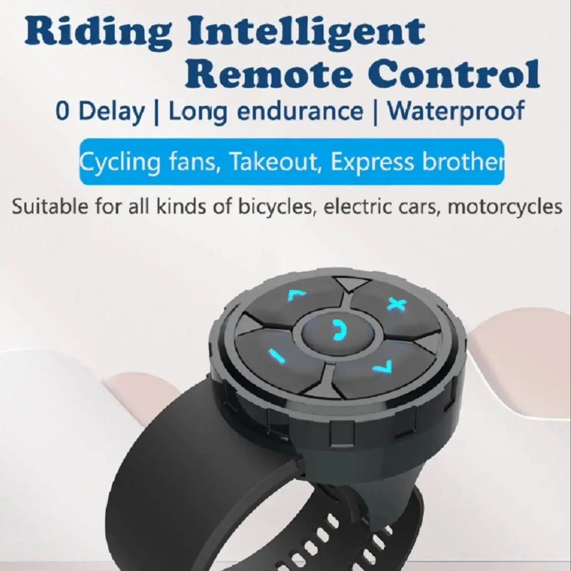 

Wireless Bluetooth 5.3 Motorcycle/Bike Handlebar Media Controller Car Steering Wheel Helmet Earphone Control Remote Button