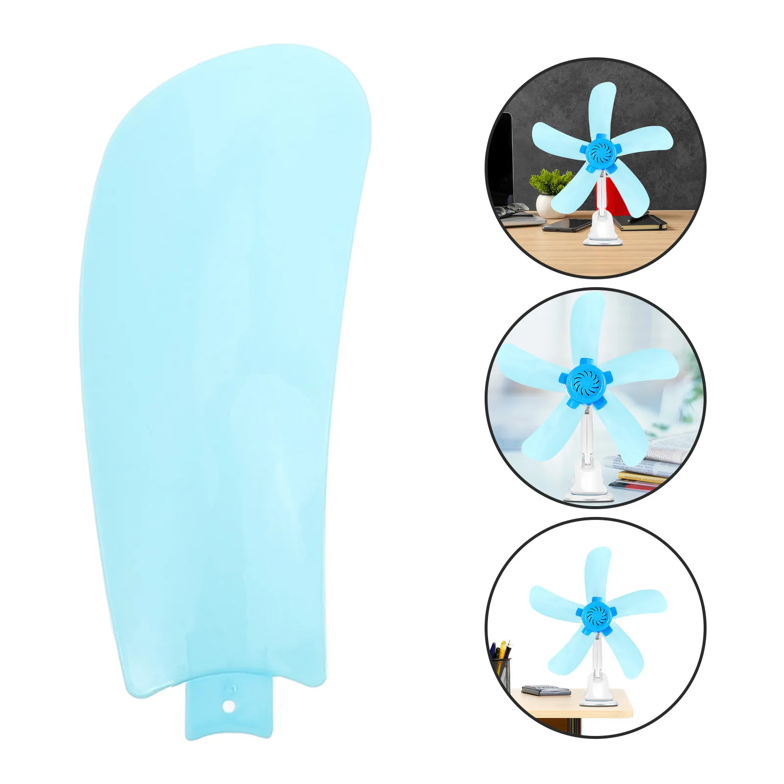 

5Pcs Replacement Plastic Fan Blades for Ceiling Table Standing Pedestal Fan Smooth Edge Hand Safe Easy Remove Clean Long Service