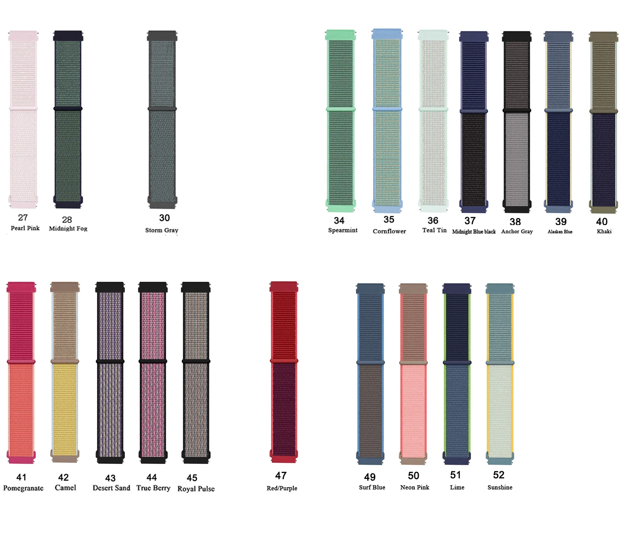 حزام حلقة من النايلون لساعة Amazfit Watch Active 2 الذكية، سوار بديل رياضي لساعة Huami Active2