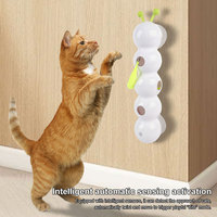Caterpillar Interactive Cat Toy Motion Activated Kitten Toy with Tail Automatic Cat Toy for Bored Indoor Cats
