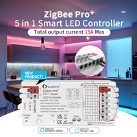 GLEDOPTO ZigBee3.0 Pro LED Controller DC12 - 48V Unveiling 5-in-1 Modes RGBCCT RGBW RGB WW CW Dimmer with Easy Wiring