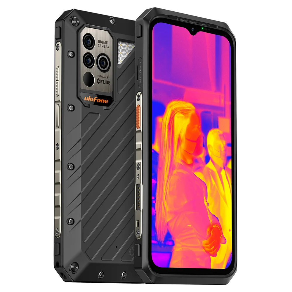 Ulefone Power Armor 18T Ultra Rug telefon kamera termowizyjna 5g 9600mah 66w ładowanie 24gb 512gb wytrzymały smartfon