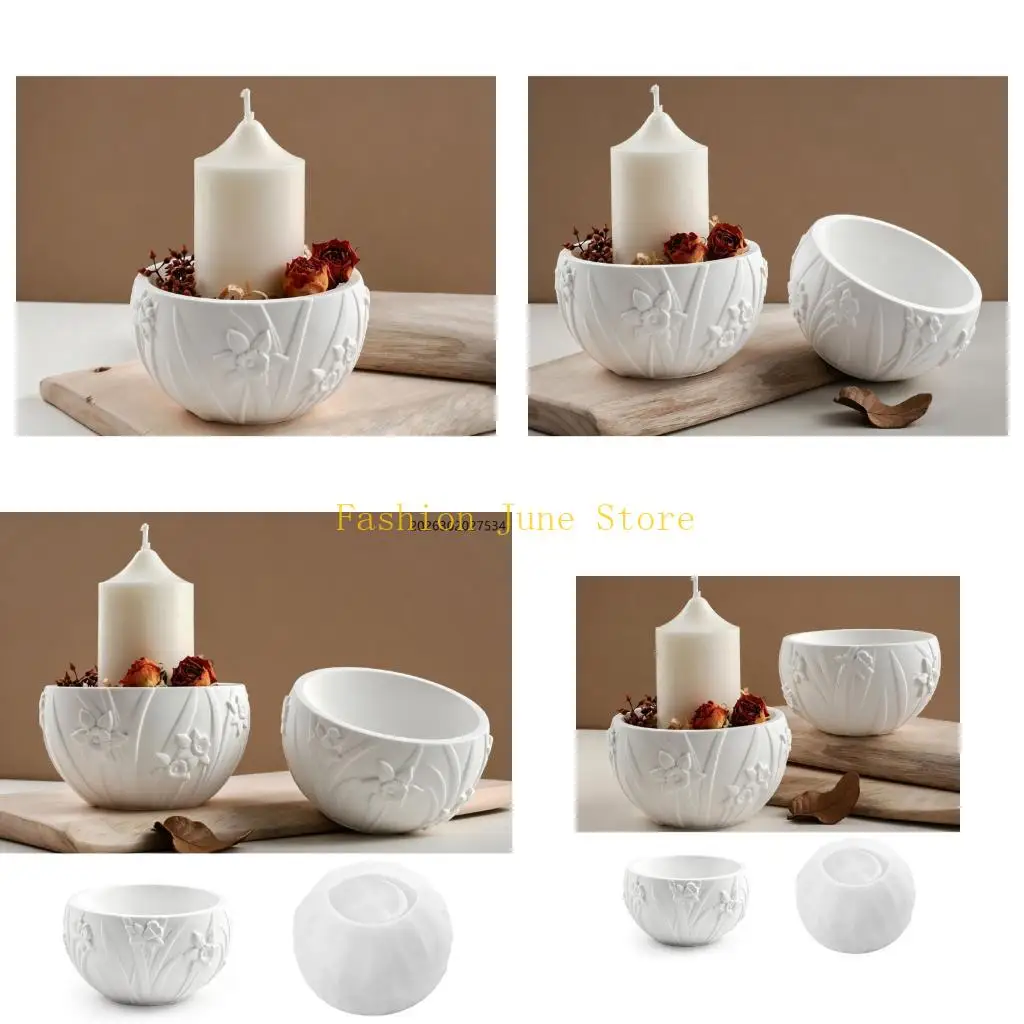 N5KA Handmade Silicone Flower Mould For Crafting Artistic Concrete Resin Jewelry Displays And Gift Items