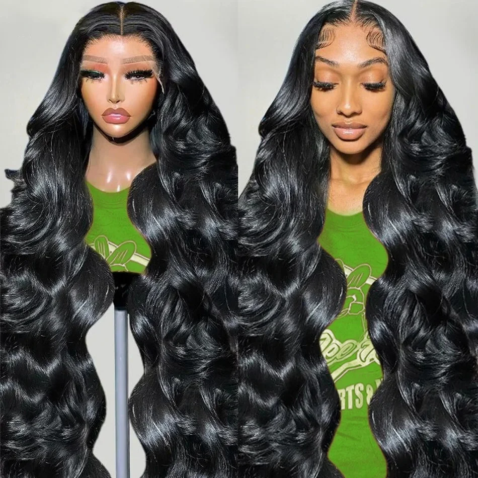 30 40 Inch 13x6 Body Wave Lace Front Human Hair Brazilian 250 Density 13x4 Hd Transparent Body wave Lace Frontal Wigs For Women