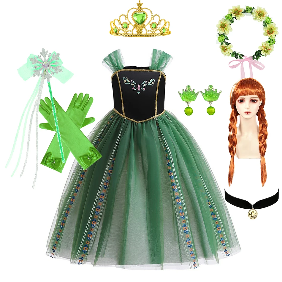 Dress For Anna Cosplay Princes - Embroidery Jersey ulasan dan harga