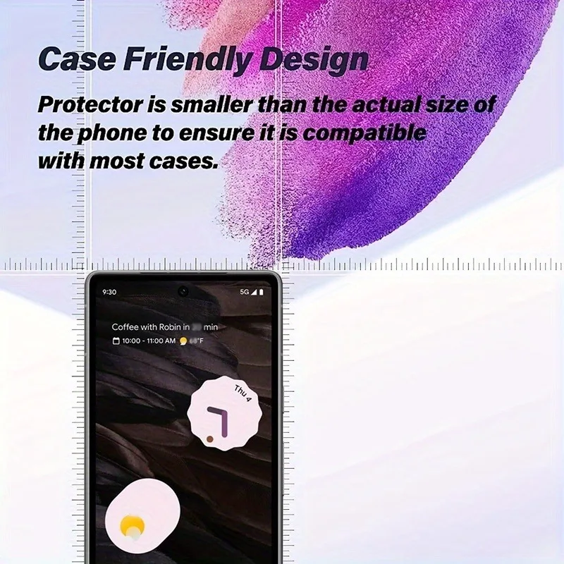 2PCS Tempered Glass  For Google Pixel 9 Pro 8 7 6a High-definition  Screen Protector Fingerprint Unlocking Scratch Resistant