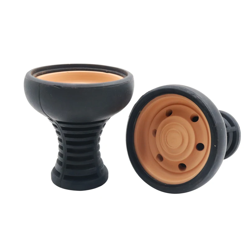 SY Silicone Ceramic Non-slip Hookah Tobacco Bowl Smoking For Shisha Chicha Sheesha Narguile Accessories Cachimba Vattenpipa