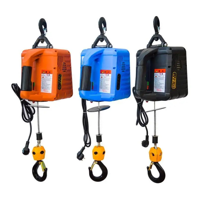 1Pcs Micro Electric 220v Portable Air Conditioning Traction Crane Lifting Hoist Small Crane
