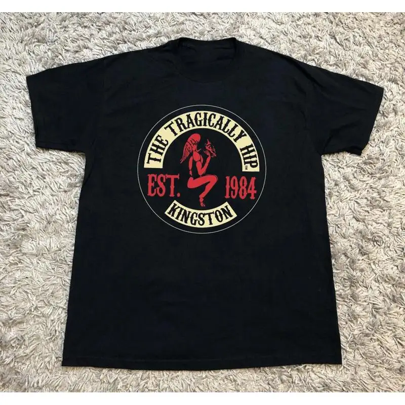 NEW Tragically Hip The Logo Classic Black T Shirt All Size S 5XL