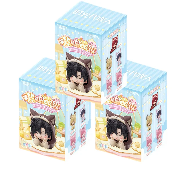 Nieuwe originele Card.Fun×Link Click Aowu Cute Beast Mini Figuur Blind Box Bureau Ornament Trendy Speelgoed Cadeau Cheng Xiaoshi & Lu Guang