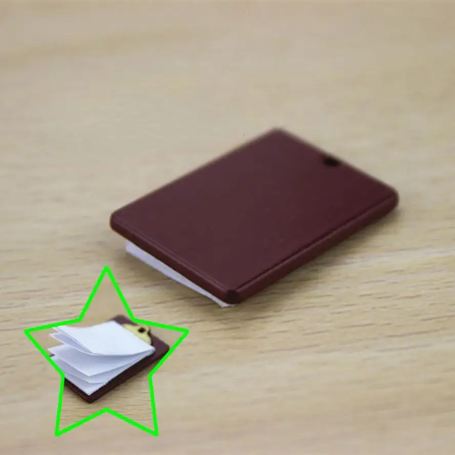 1 Pcs 18mm*21mm Alloy Clipboard With Real Paper Attache For Doll DIY Miniature Dollhouse Dolls Accessories