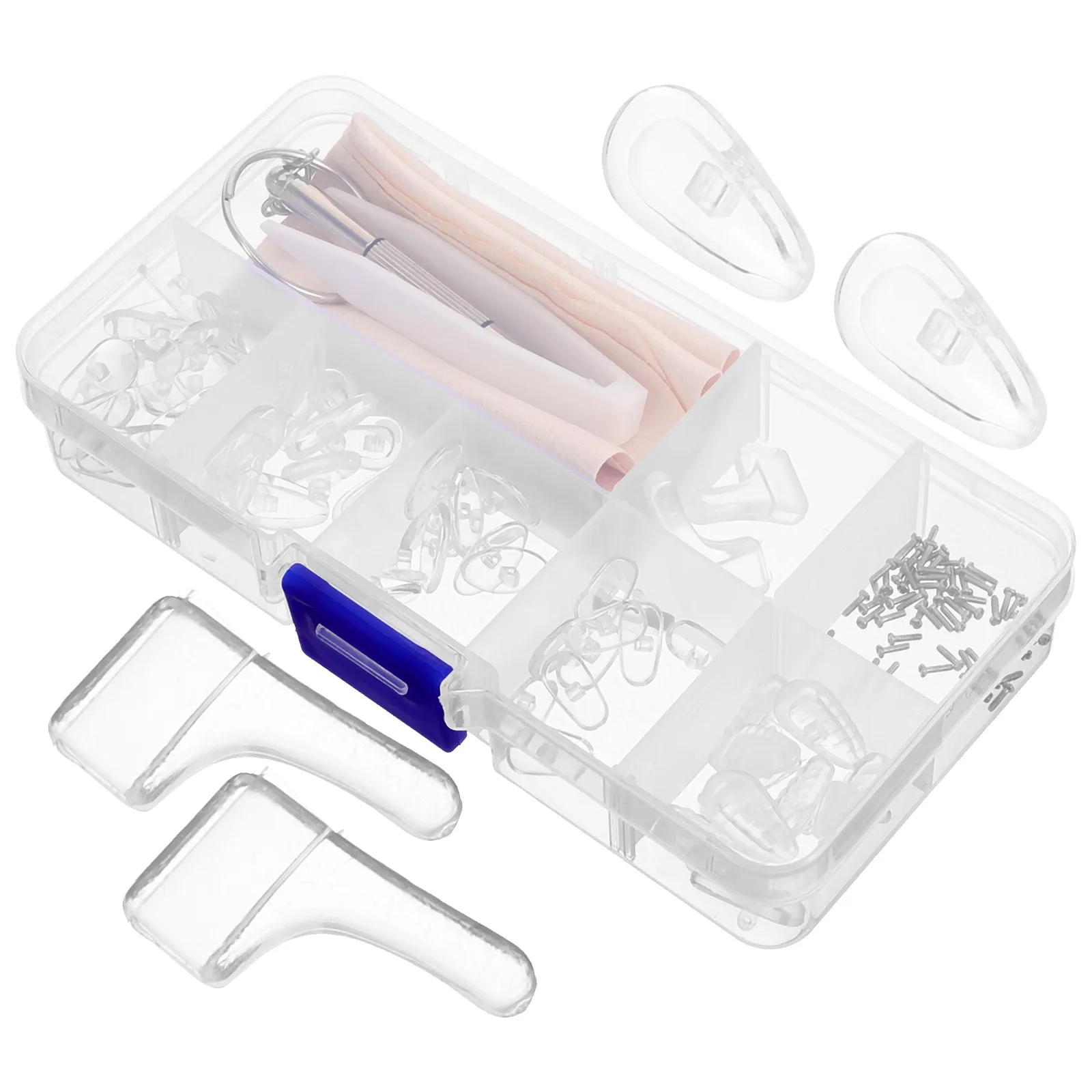 

1 set Nose Pads Set Silicone Anti Slip Eyeglasses Accessories Comfortable Glasses Nose Grips For Plastic Frames Spectacle Repair