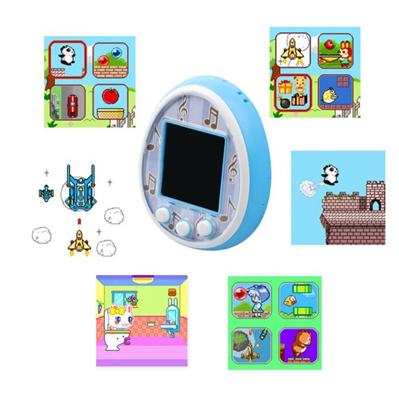 Game Funny Kids Electronic Pets USB Virtual Cyber Pet Interactive Toy Digital HD Screen E-pet Color Display