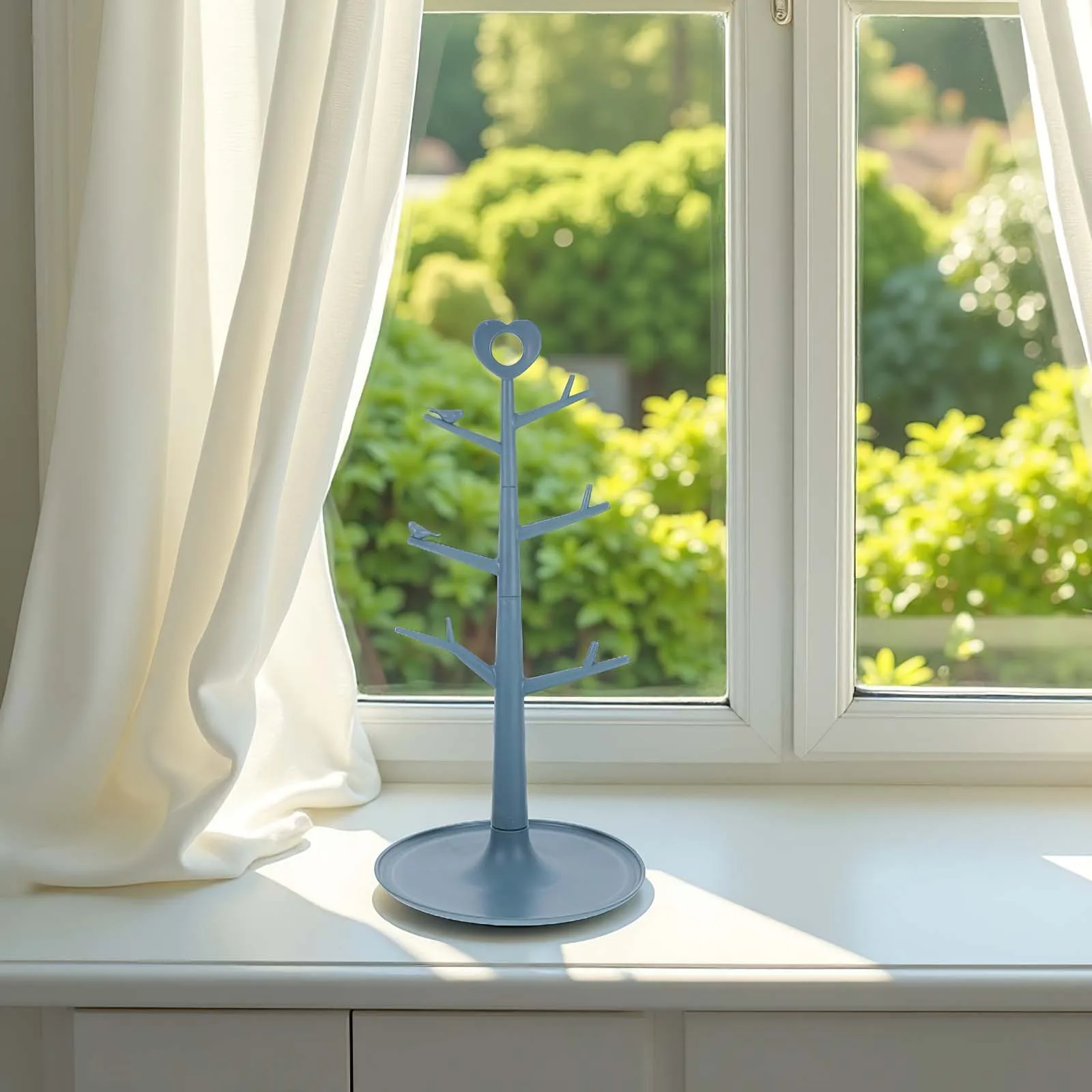 

Household Cup Holder Plastic Mug Holder Non-Shaking Base Kitchen Countertop Drying Rack Coffee Cup Organizer Mug