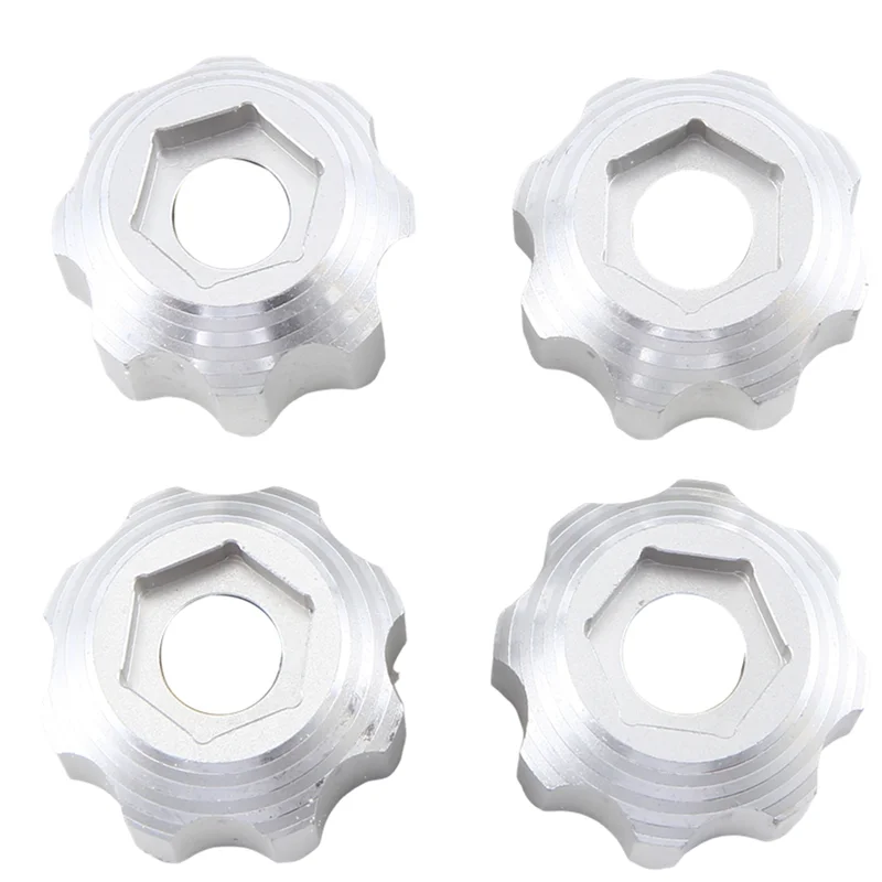 Hot-4 個合金ホイールアダプター 3.8 インチホイールアダプター PL プロリン 3.8 インチ 8X32 から 17 ミリメートルホイールアクセサリーシルバー